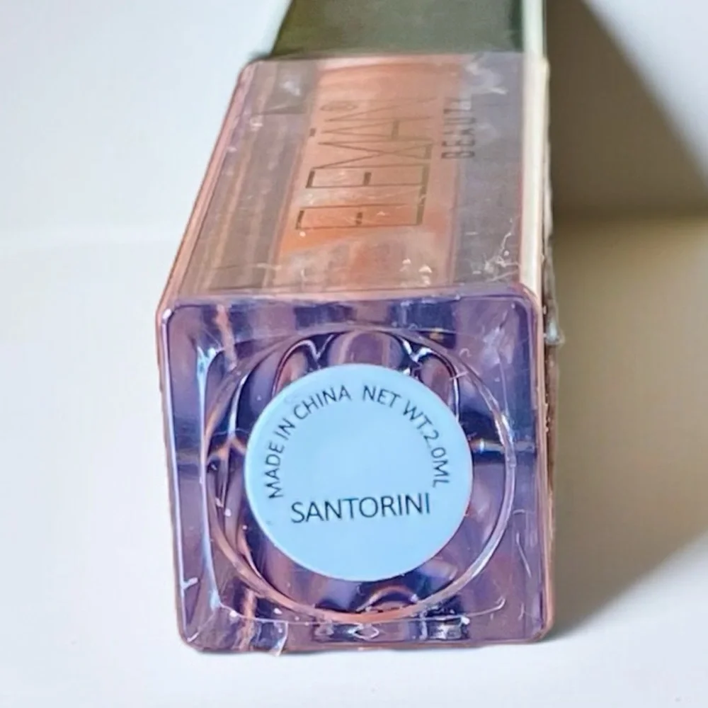 💎 ELEMAN BEAUTY Lip Gloss in Color Santorini Deluxe Travel Size New & Sealed